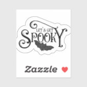 Laten we griezelige Halloween nemen Sticker (Vel)