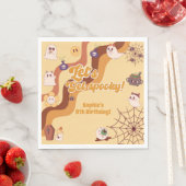 Laten we griezelige Halloween retro kinderen verja Servet (Insitu)