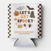 Laten we griezelige Halloween verjaardag krijgen Blikjeskoeler (Voorkant)