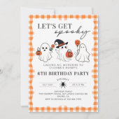 Laten we griezelige Halloween verjaardagsuitnodigi Kaart (Voorkant)