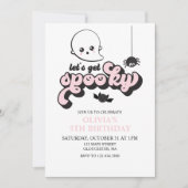 Laten we griezelige Halloween verjaardagsuitnodigi Kaart (Voorkant)