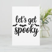 Laten we griezelige Halloween-vleermuizen grafisch Feestdagenkaart (Staand voorkant)