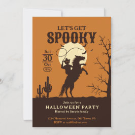 Laten we griezelige pompoen cowboy halen kaart