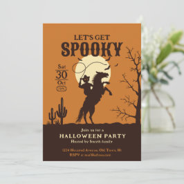 Laten we griezelige pompoen cowboy halen kaart