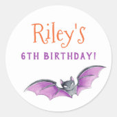 Laten we griezelige Schattigee Halloween-verjaarda Ronde Sticker (Voorkant)