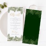 Laten we grillige groene gouden dennenappel bruilo menu<br><div class="desc">Stap in een wereld van betovering met onze Whimsical Green en Gold Pine Cone Wedding Invites, Signage en Decor collectie. Omarm de rustieke charme van natuur met deze prachtige design met een levendig groen en glinsterende gouden accenten, geïnspireerd door de schoonheid van dennenappels. Laat je liefde bloeien zoals het bos...</div>