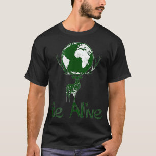 Laten we groen leven en het milieu beschermen t-shirt