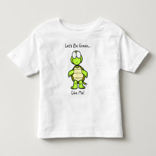 Laten we groen zijn zoals ik! kinder shirts