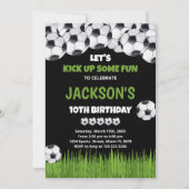 Laten we groene Birthday-uitvindingen van de Voetb Kaart (Voorkant)