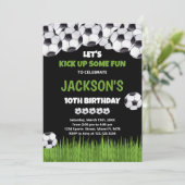 Laten we groene Birthday-uitvindingen van de Voetb Kaart (Staand voorkant)