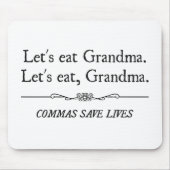 Laten we grootmakomma's eten om levens te redden muismat (Voorkant)