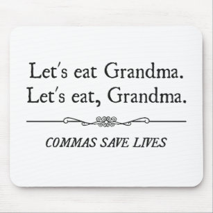 Laten we grootmakomma's eten om levens te redden muismat