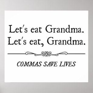 Laten we grootmakomma's eten om levens te redden poster