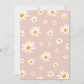 Laten we Groovy Daisy Rainbow Retro Verjaardag hal Kaart (Achterkant)