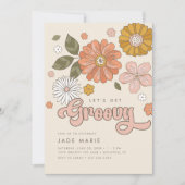 Laten we Groovy  Floral Girls halen. Kaart (Voorkant)