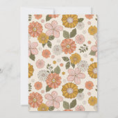 Laten we Groovy  Floral Girls halen. Kaart (Achterkant)