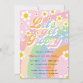 Laten we Groovy  Floral Girls halen. Kaart (Voorkant)