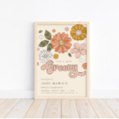 Laten we Groovy  Floral Girls halen. Poster