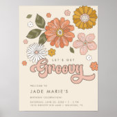 Laten we Groovy  Floral Girls halen. Poster (Voorkant)
