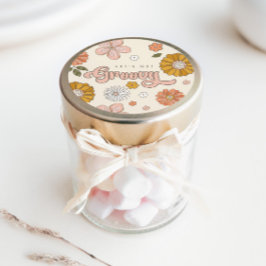 Laten we Groovy Floral Girls halen Ronde Sticker