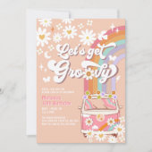 Laten we Groovy Pink Groovy Van Daisy verjaardag k Kaart (Voorkant)