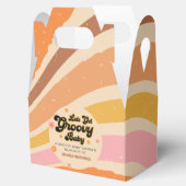 Laten we Groovy Retro Baby shower halen Bedankdoosjes (Geopend)