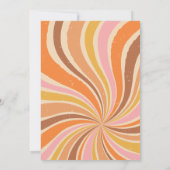 Laten we Groovy Retro Baby shower halen Kaart (Achterkant)