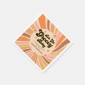 Laten we Groovy Retro Baby shower halen Servet (Hoek)