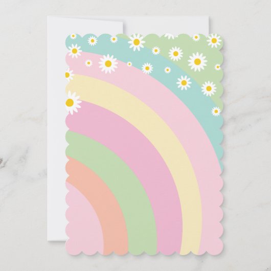 Laten we Groovy Retro Daisies krijgen 6e verjaarda Kaart (Achterkant)