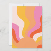 Laten we Groovy Retro Girl Birthday halen Kaart (Achterkant)