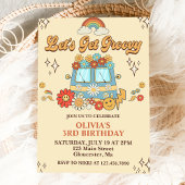 Laten we Groovy Retro Rainbow 3e verjaardag krijge Kaart