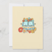 Laten we Groovy Retro Rainbow 3e verjaardag krijge Kaart (Achterkant)