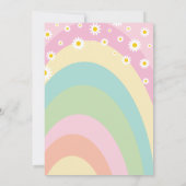 Laten we Groovy Retro Rainbow Floral 5e verjaardag Kaart (Achterkant)