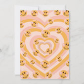 Laten we Groovy Retro Smile Uitnodiging voor Verja (Achterkant)