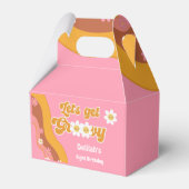 Laten we groovy retro  verjaardag halen bedankdoosjes (Voorkant Zijde)