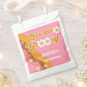 Laten we groovy retro  verjaardag halen bedankzakje (Geknipt)