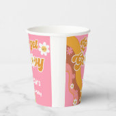 Laten we groovy retro verjaardag halen papieren bekers (Rechts)