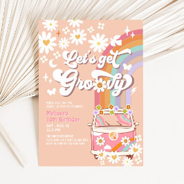 Laten we Groovy Roze Groovy Van Daisy Verjaardag k Kaart