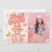 Laten we Groovy Verjaardag Foto uitnodiging (Voorkant)