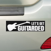 Laten we Guitbaard krijgen Bumpersticker (Op auto)