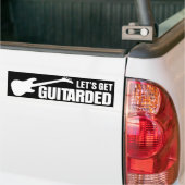 Laten we Guitbaard krijgen Bumpersticker (Op Truck)