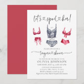 Laten we haar Bra Lingerie Vrijgezellenfeest verwe Kaart (Voorkant / Achterkant)