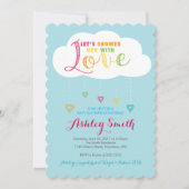 Laten we haar douchen met Love Baby shower Invitat Kaart (Voorkant)