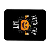 Laten we Halloween-bier drinken met Licht Magneet (Horizontaal)