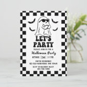 Laten we Halloween Feest Feesten Kaart (Staand voorkant)