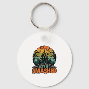 Laten we Halloween huis van het spookhuis Sunset B Sleutelhanger