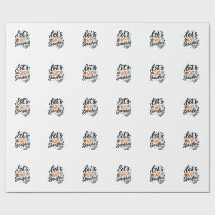 Laten we Halloween Pompoen Vernielen Cadeaupapier