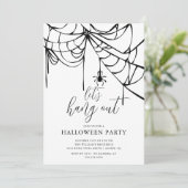 Laten we Halloween rondhangen Kaart (Staand voorkant)