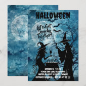 Laten we Halloween samen spooky maken Save The Date (Voorkant / Achterkant)