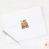 Laten we Halloween weer klassiek maken Ronde Sticker (Envelop)